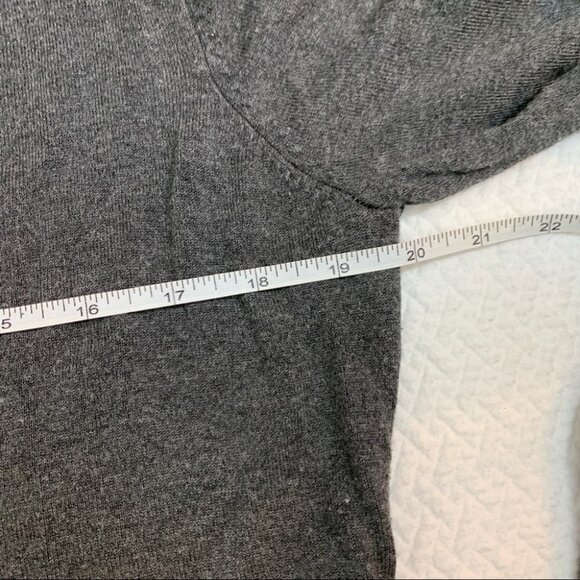 𝅺point Zero Grey V Neck Long Cardigan Size M - Picture 8 of 10